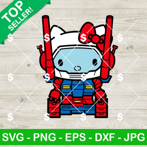 Hello Kitty Guntank SVG