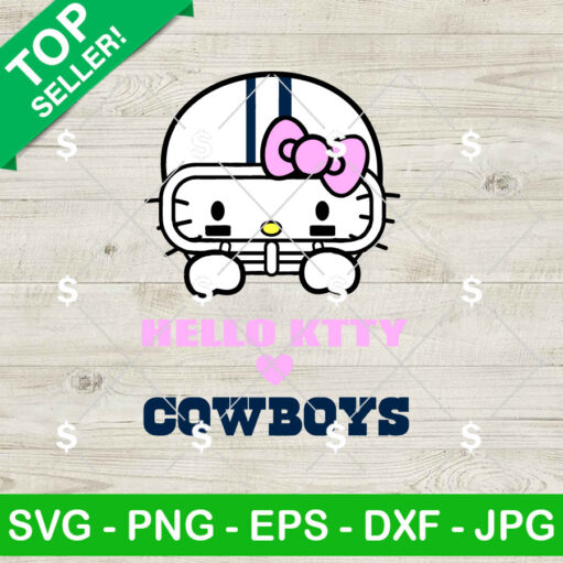 Hello Kitty Love Cowboys SVG