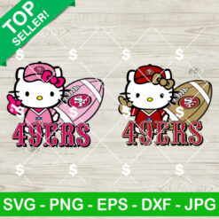 Hello Kitty Pink San Francisco 49ers NFL SVG