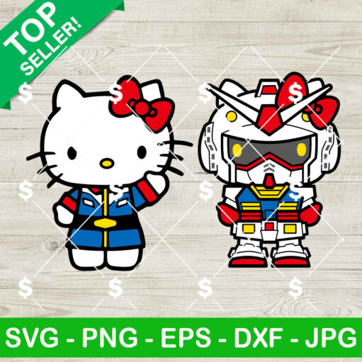 Hello Kitty X Gundam SVG