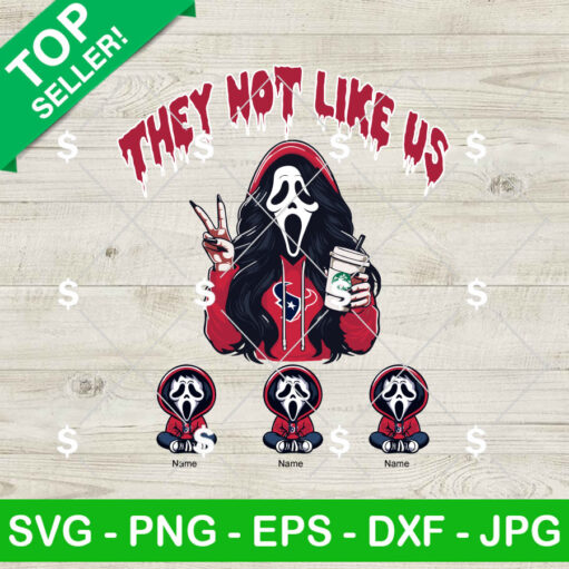 Houston Texans Ghostface They Not Like US SVG