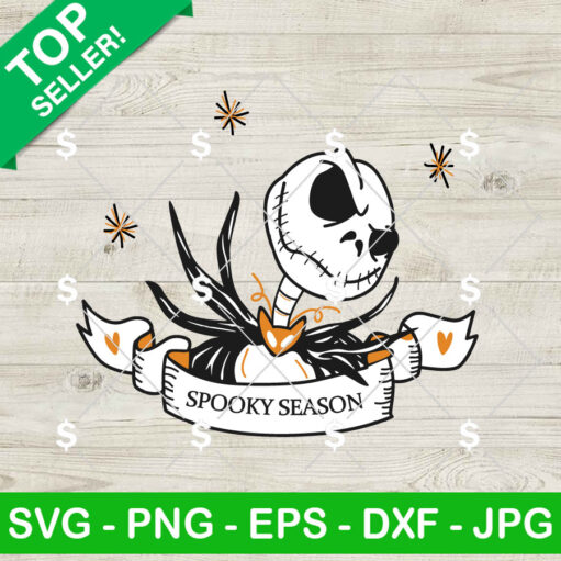 Jack Skellington Spooky Season Svg