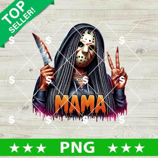 Jason Voorhees Black Horror Mama PNG