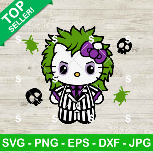 Beetlejuice Hello Kitty SVG