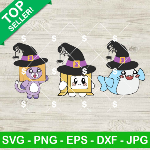 Lankybox Witch Halloween Svg