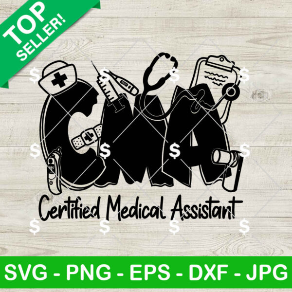 Certified Medical Assistant CNA SVG, Nursing Assistant SVG, Assistant Life SVG