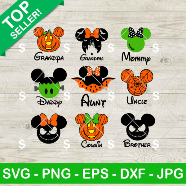 Mickey Family Halloween SVG Bundle
