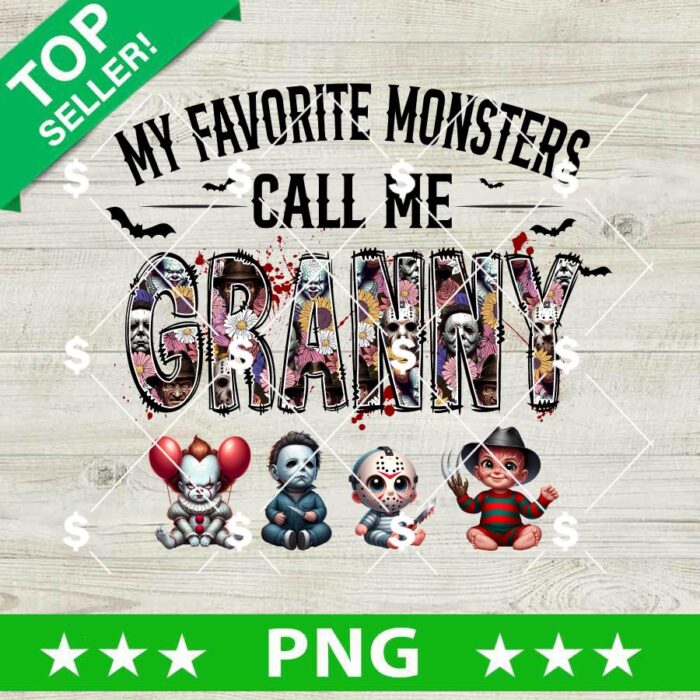 My Favorite Monsters Call Me Granny PNG