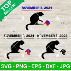 November 5 2024 Cat Kamala SVG Bundle, The Revenge Of The Cat Ladies Cats Kamala SVG, Kamala SVG