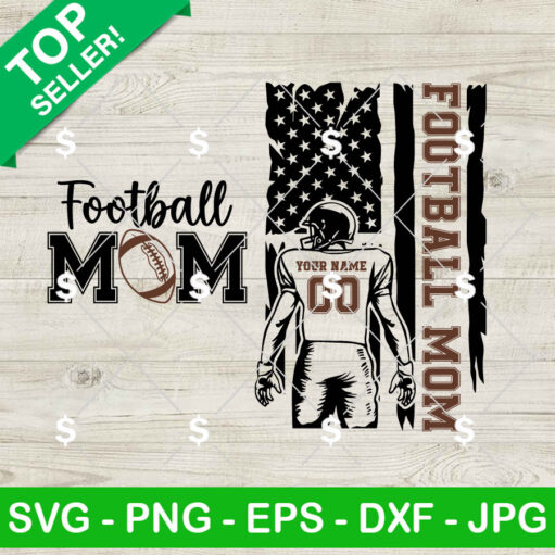 Personalized Football Mom SVG Bundle