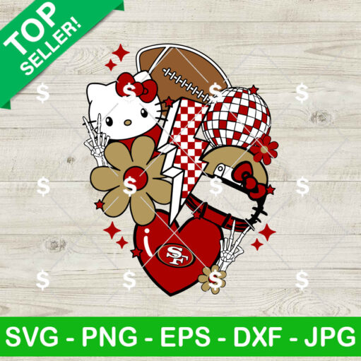 San Francisco 49ers Hello Kitty SVG