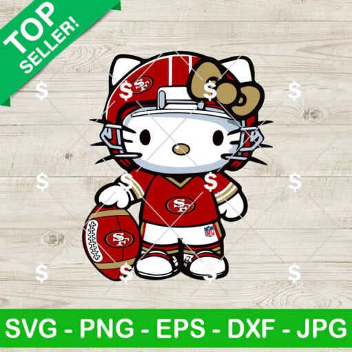 Hello Kitty San Francisco 49ers SVG