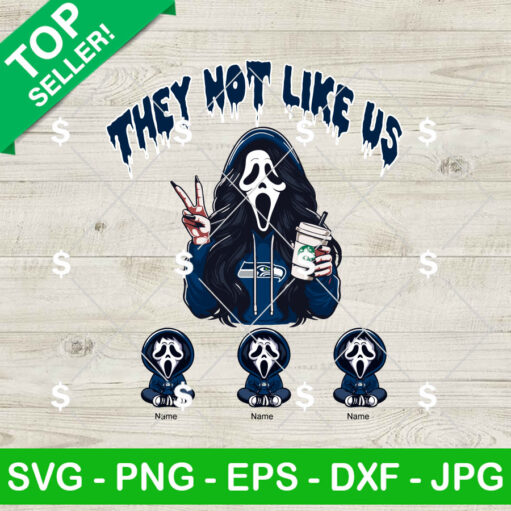 Seattle Seahawks Football Ghostface Mama SVG