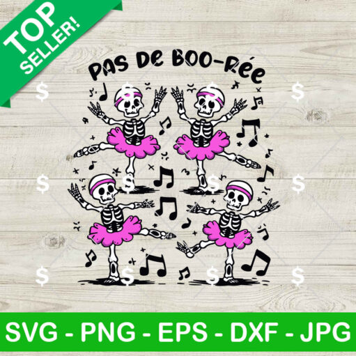 Skeleton Pas de BOO-rée Ballet Dancer SVG