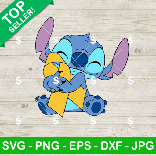 Nice Stitch Holding Gold Ribbon Svg