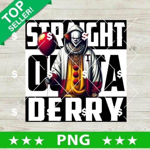 Straight Outta Derry Pennywise PNG