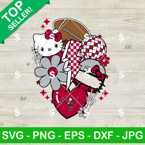 Tampa Bay Buccaneers Hello Kitty SVG