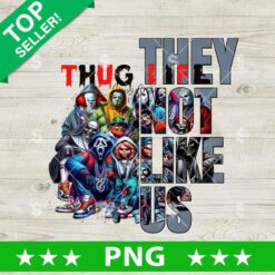 They Not Like Us Thug Life Horror PNG, Thug Life Horror PNG, Halloween Meme PNG