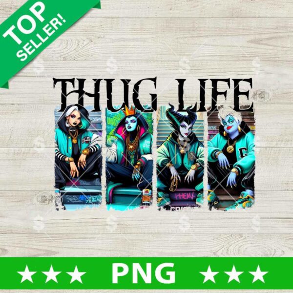 Thug Life Villain Disney PNG, Disney Thug Life PNG, Funny Villain Life PNG