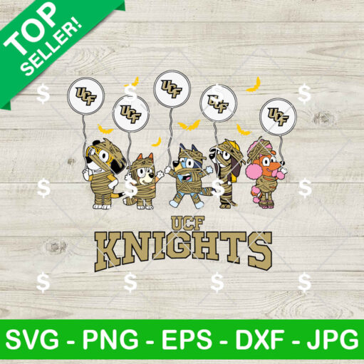 UCF Knights Bluey Friends SVG