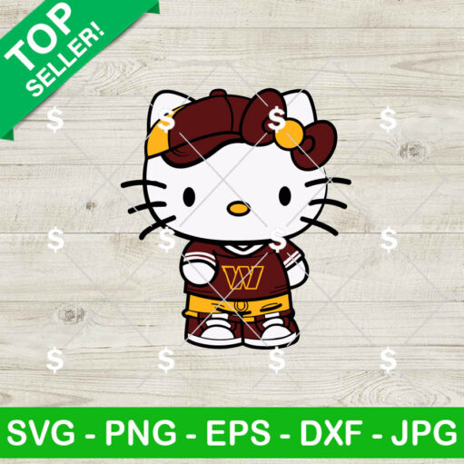 Washington Football Hello Kitty SVG