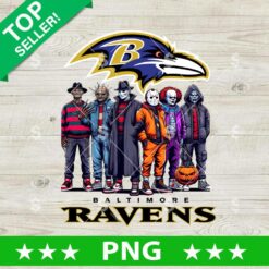 Horror Friends Baltimore Ravens Football PNG