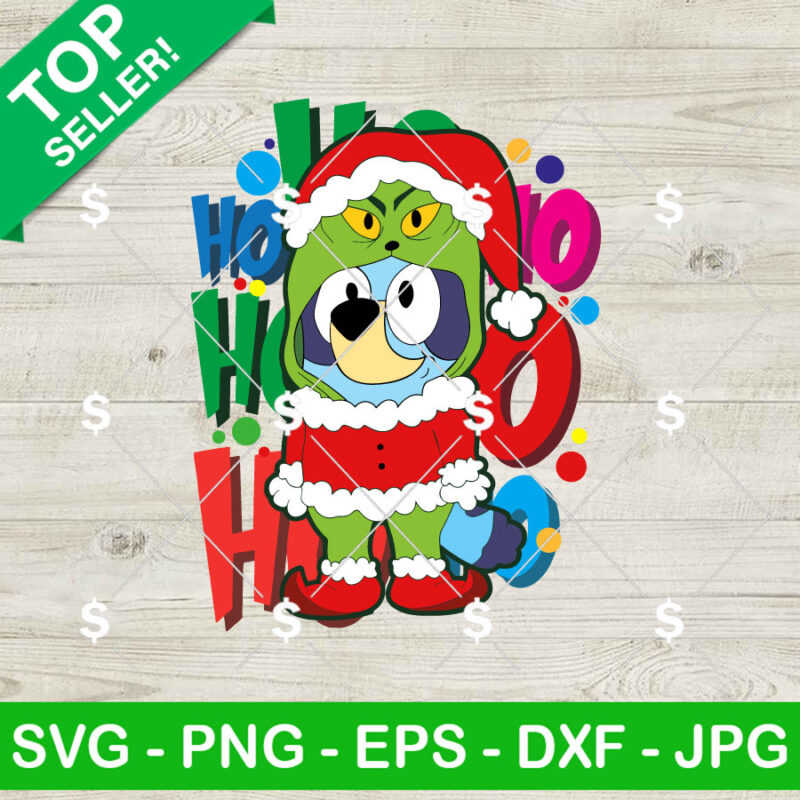 Bluey Christmas Ho Ho Ho SVG