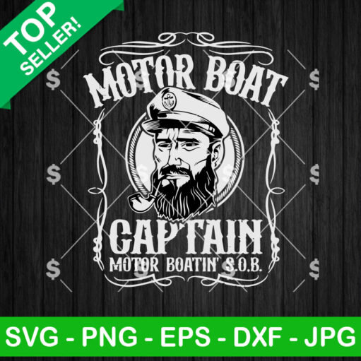 Motor Boat Captain SVG