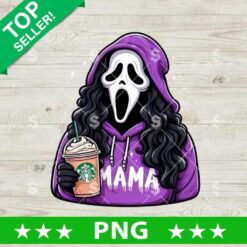 Ghostface Mama Scream Horror Drink Coffee PNG