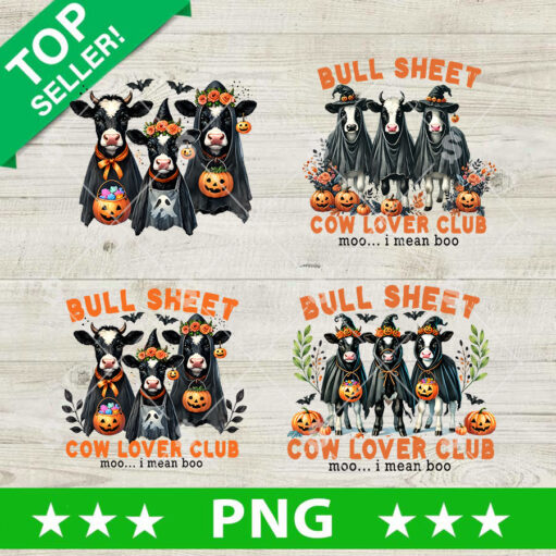 Bull Sheet Cow Lover Club Bundle Png