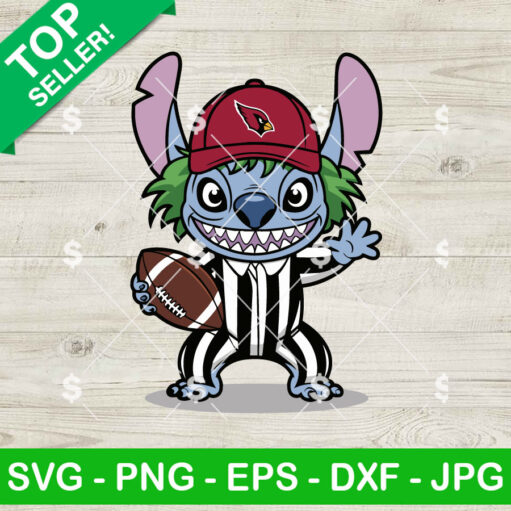 Stitch Beetlejuice Cardinals Football Svg