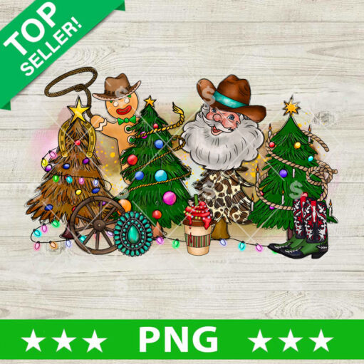 Christmas Tree Cowboy Western Png