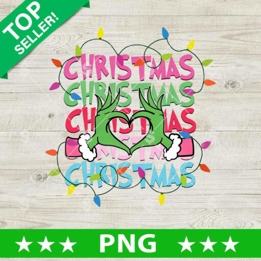 Grinch Hand Christmas Light Png