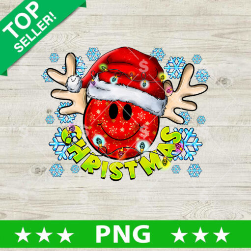 Smile face Christmas PNG