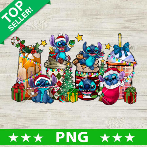 Stitch Christmas Lattle Cup PNG