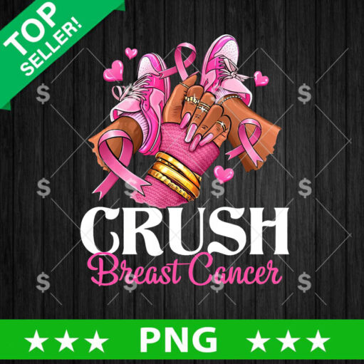 Crush Breast Cancer Black Girl Hand PNG