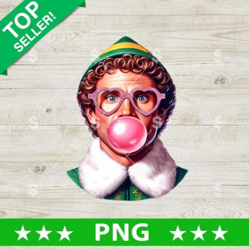 Elf Christmas Movie Blow Bubbles PNG