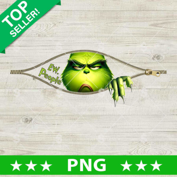 Grinch Ew People PNG, Grinch Peekaboo PNG, Grinch Christmas PNG