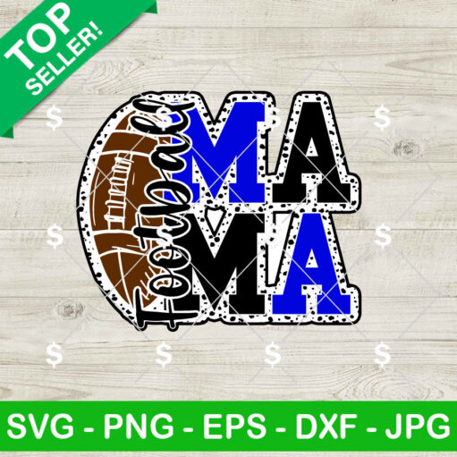 Football Mama Leopard Svg