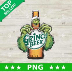 Grinch Beer Funny PNG, Grinch Christmas PNG, Grinch Beer Brand Sublimation PNG