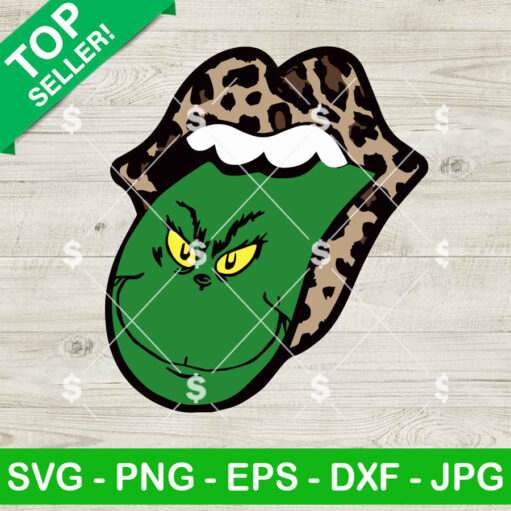 Rolling Stone Lip Grinch SVG