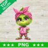 Baby Grinch Breast Cancer PNG