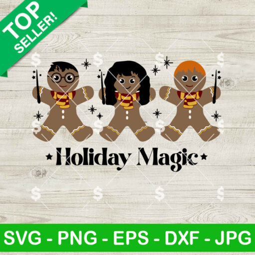 Holiday Magic Gingerbread Man Harry Potter SVG