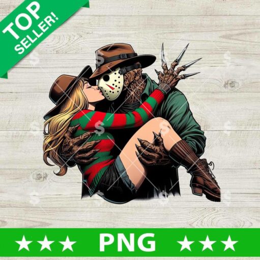 Jason Voorhees and Freddy Krueger Couple PNG