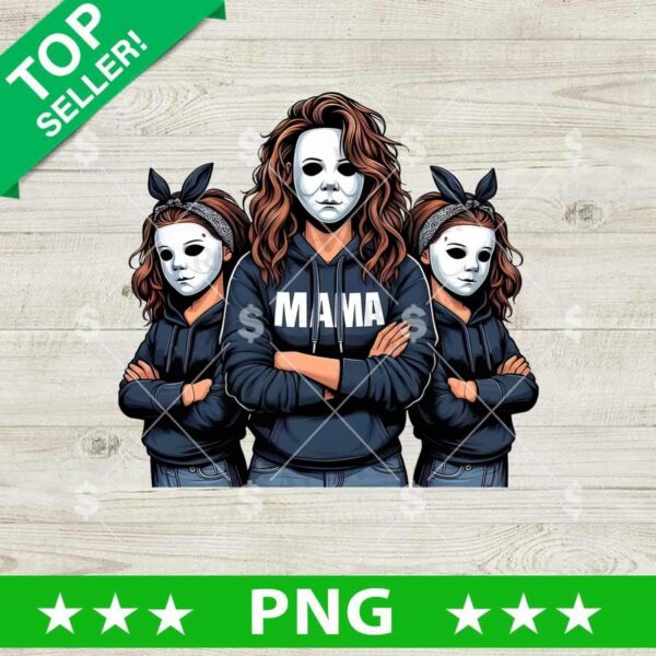 Mama Michael Myers And Daughters PNG, Mama Michael Myers Horror PNG, Horror Movie PNG