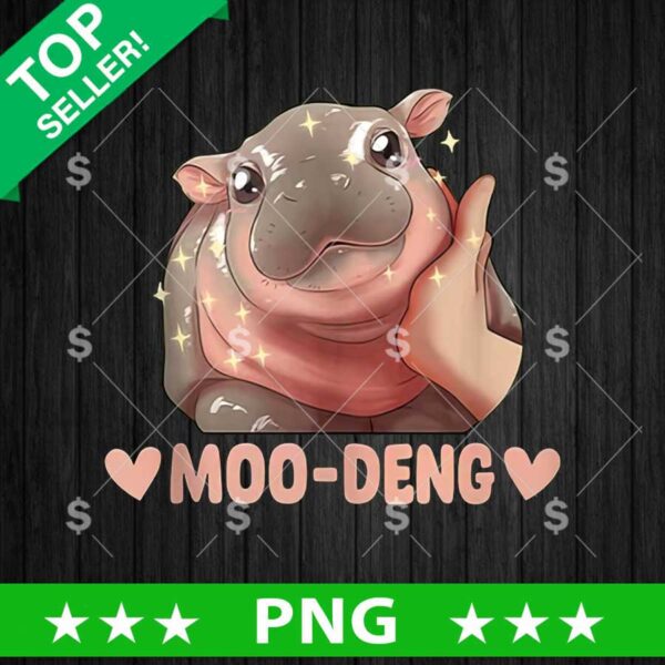 Moo Deng Lovers PNG, Hippo Moo Deng PNG, Hippo Moo Deng Cute Sublimation PNG