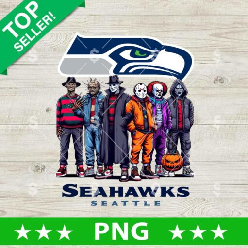 Seattle Seahawks Horror Friends Football Team PNG