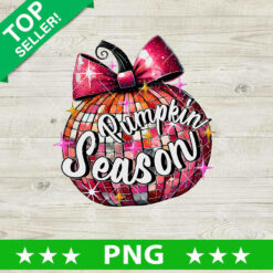 Pumpkin Season Disco Ball PNG