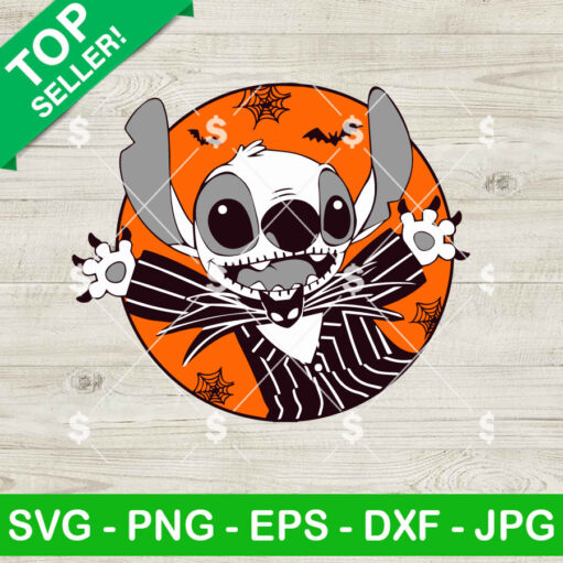 Stitch Jack Skellington Halloween SVG