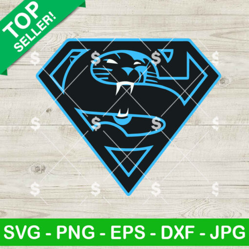 Carolina Panthers Superman Logo Svg